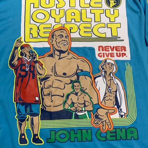WWE John Cena Hustle Loyalty Respect Wrestling Logo T-Shirt Mens M medium - Picture 2 of 13